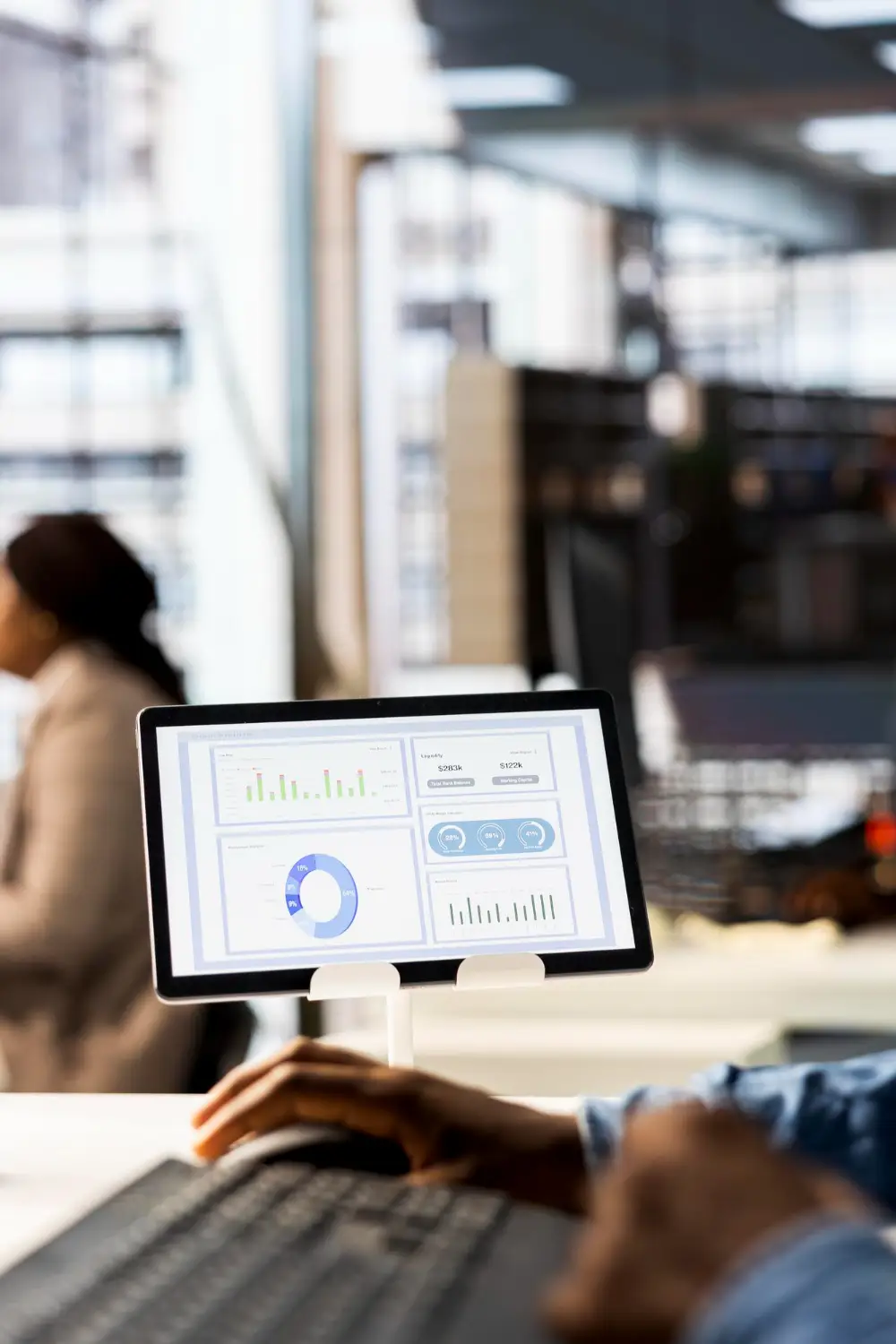 CRM and ERP systems card for centralized BFSI operations and customer lifecycle management