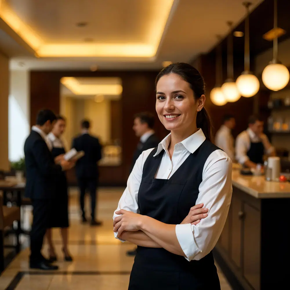 Hospitality contact center support illustration