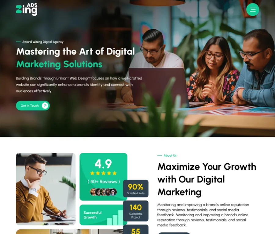 AdZing project preview