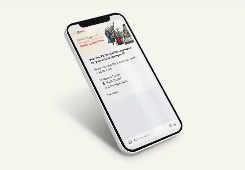 RCS messaging service illustration