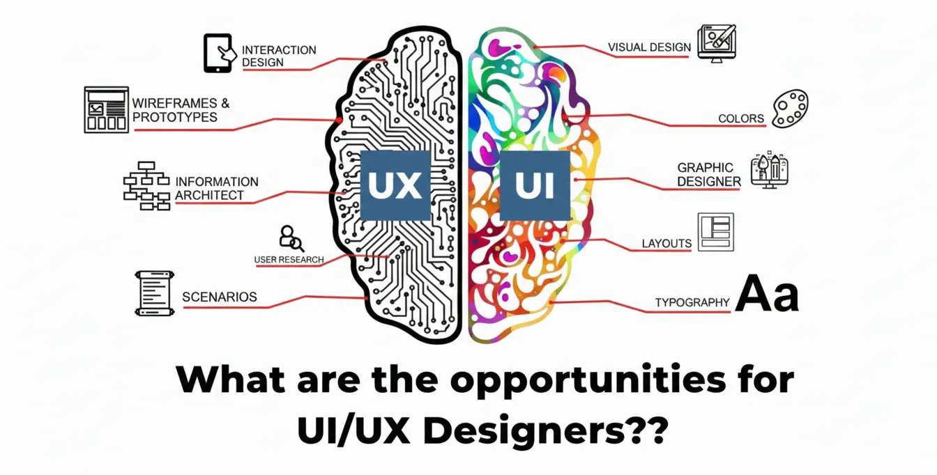 UI/UX design illustration for user experience and interface design