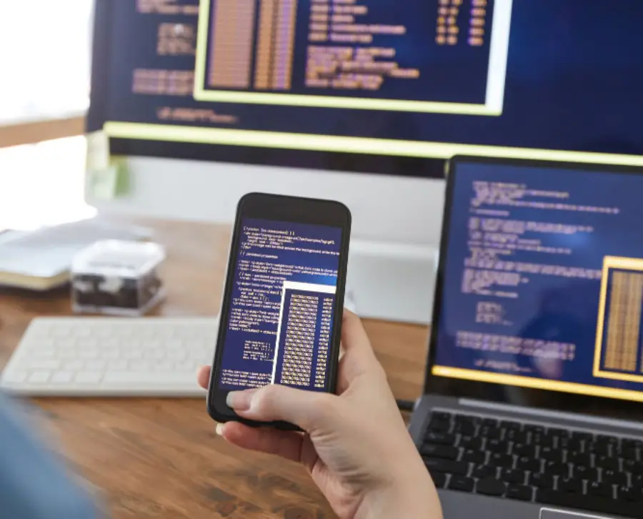 Illustration of scalable web and software development solutions